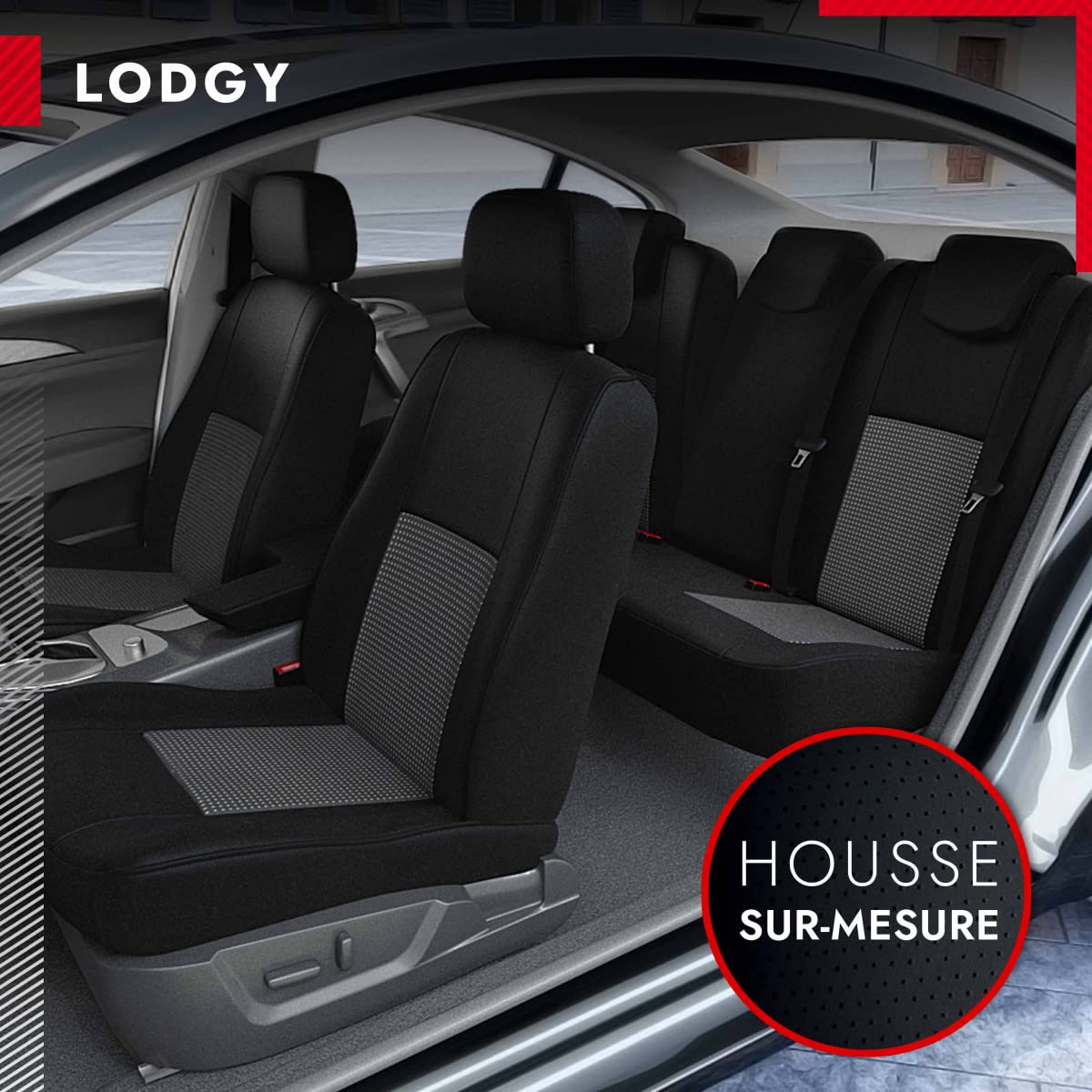 Quick-Fit Airbag Compatible Car Seat Cover with ISOFIX - Universal Fit for Cars, SUVs & Trucks - Durable & Comfortable for Daily Commute, Road Trips & Family Travel