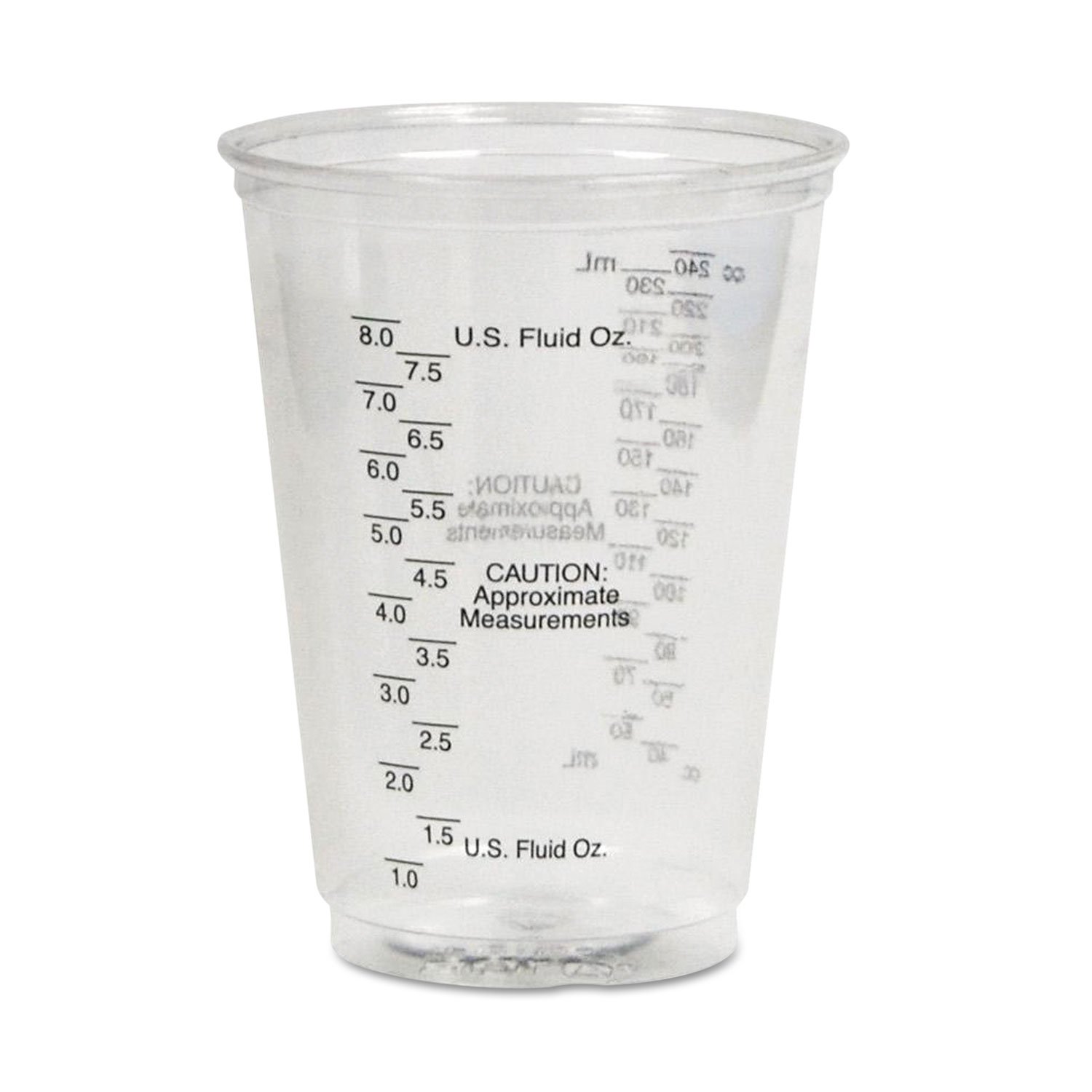 SOLO TP10DGM Clear Plastic Medical & Dental Cups - 10 oz Graduated Disposable Cups (50/Bag, 20 Bags/Carton) for Hospitals, Clinics & Home Healthcare Use