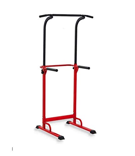 Adjustable Pull Up Bar for Home Gym - Fitness Dip Station with Roman Chair - Perfect for Strength Training & Bodyweight Exercises