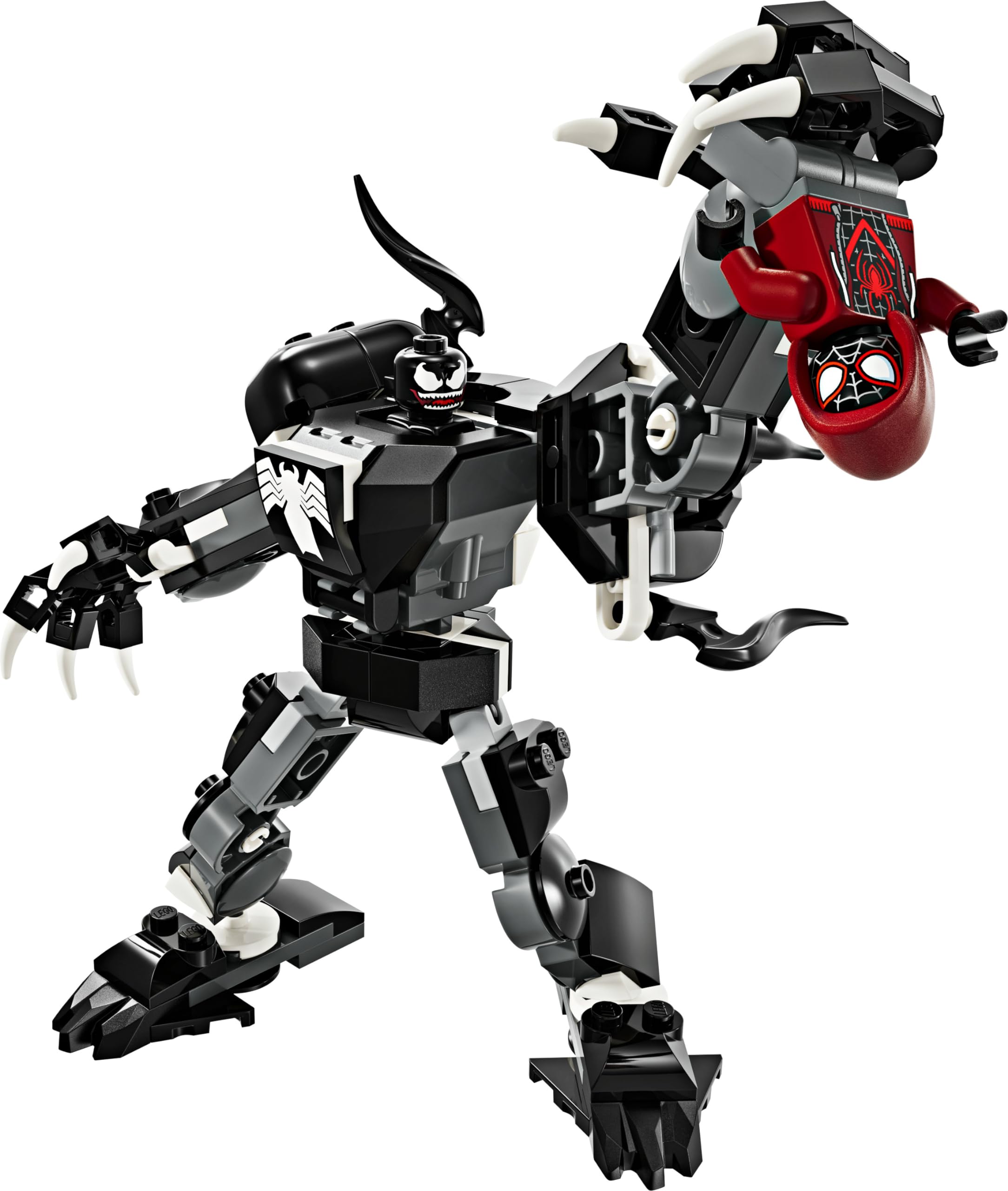 LEGO 76276 Marvel Venom Robot Armor vs Miles Morales Building Toy Set with Minifigures for Kids Ages 6+ - Perfect for Superhero Play, Birthday Gifts & Creative Construction Fun