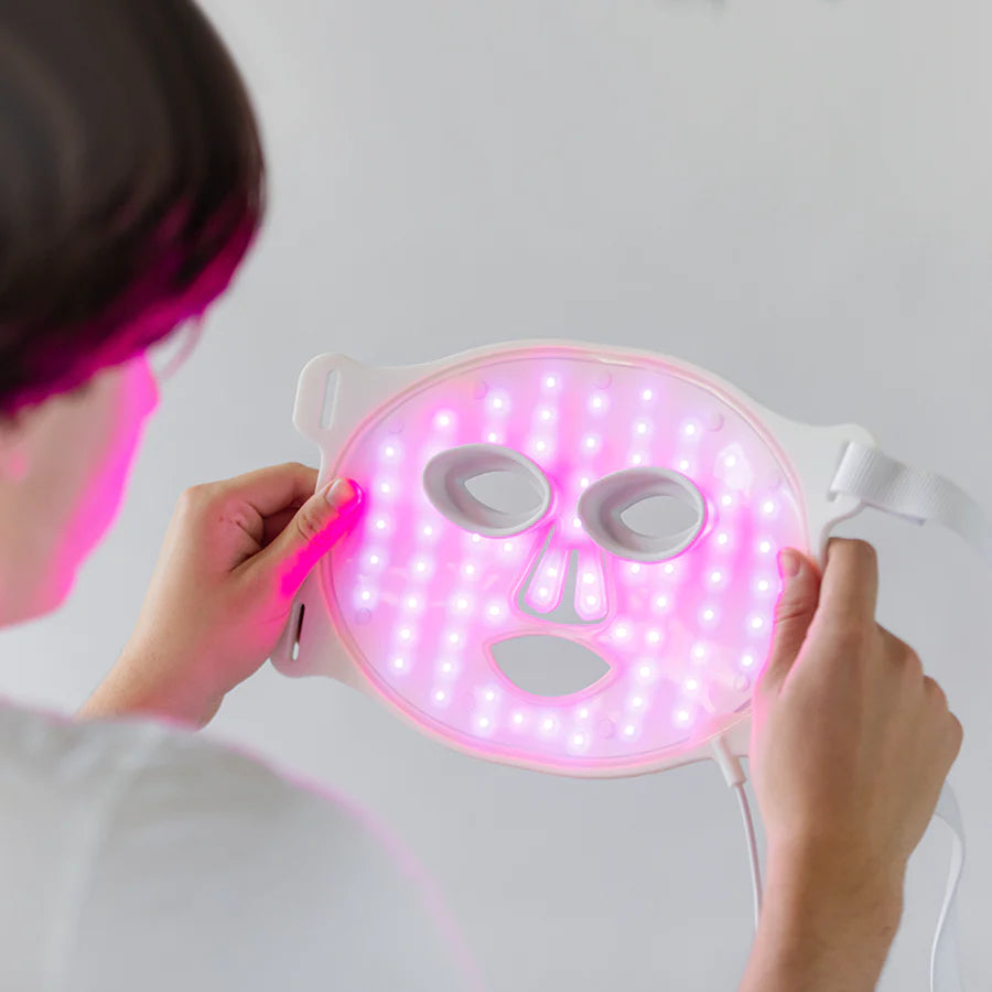 Omnilux Clear LED Face Mask for Acne Treatment - Flexible & Rechargeable Blue & Red Light Therapy for Clear Skin - Perfect for At-Home Skincare Routine & Professional Use