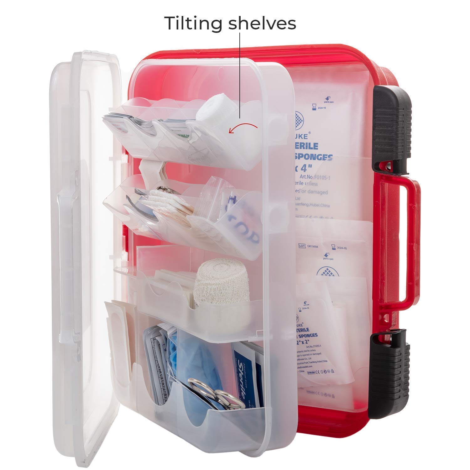 M2 BASICS First Aid Kit Bundle - 3 Pack (2) 350 Piece + (1) 300 Piece Emergency Medical Supplies for Home, Car, Camping & Workplace Safety