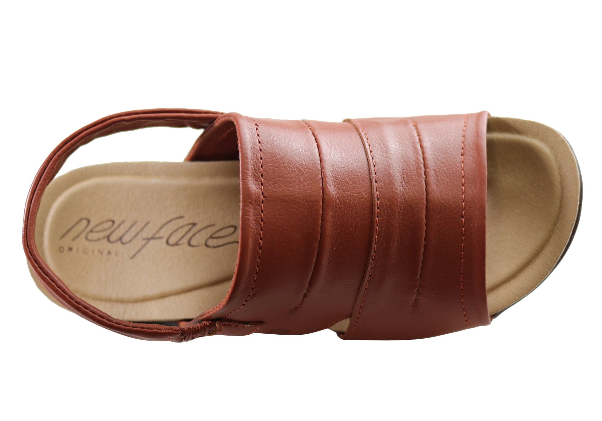 New Face Habour Women's Comfortable Leather Sandals - Handmade in Brazil - Perfect for Summer, Beach & Casual Outings