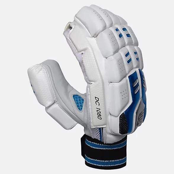 New Balance DC 1080 Cricket Batting Gloves for Right Hand - Premium Leather Protection for Cricket Players - Perfect for Practice & Match Play