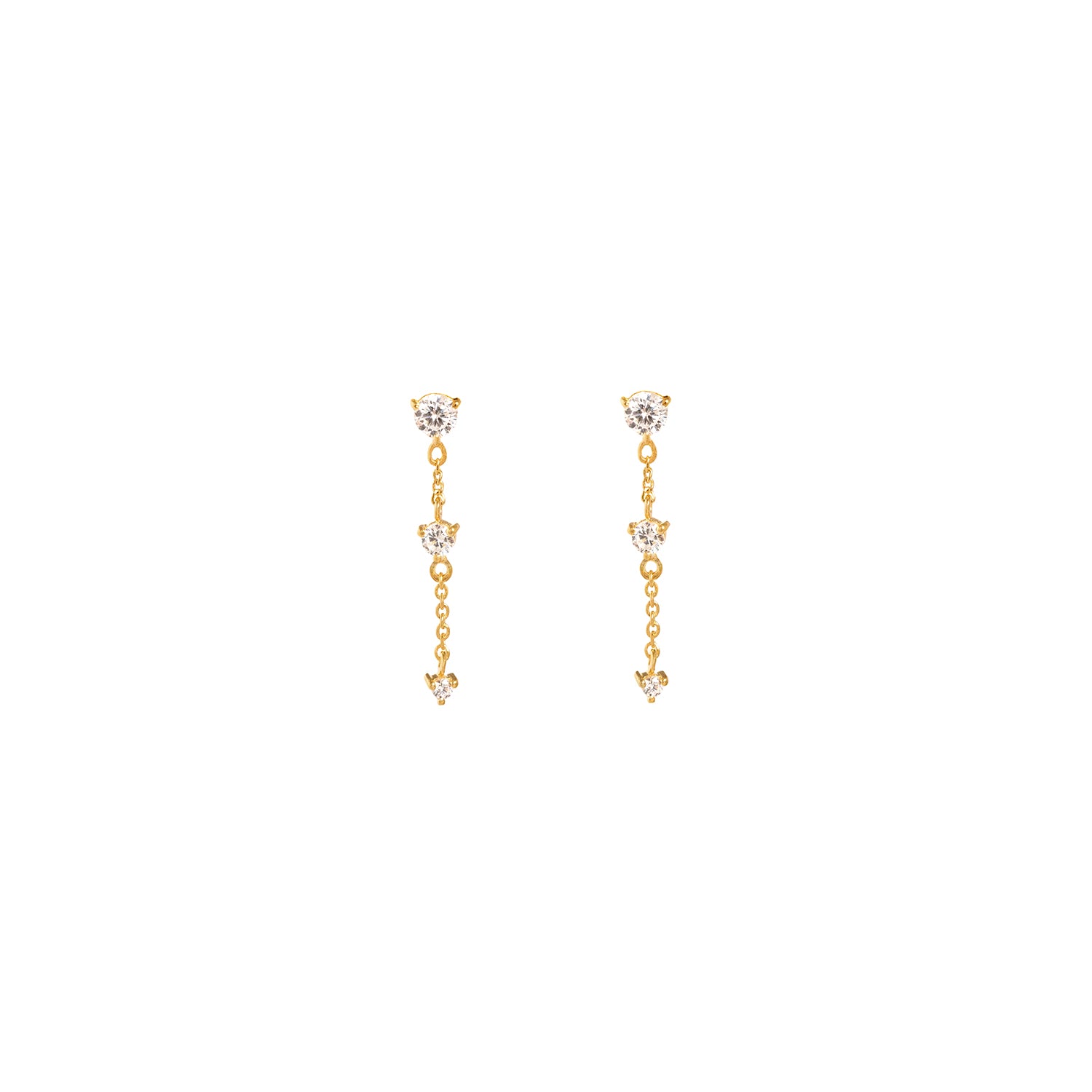 Melody Studs CZ Earrings - Sparkling Cubic Zirconia Stud Earrings for Women | Perfect for Parties, Weddings & Everyday Wear