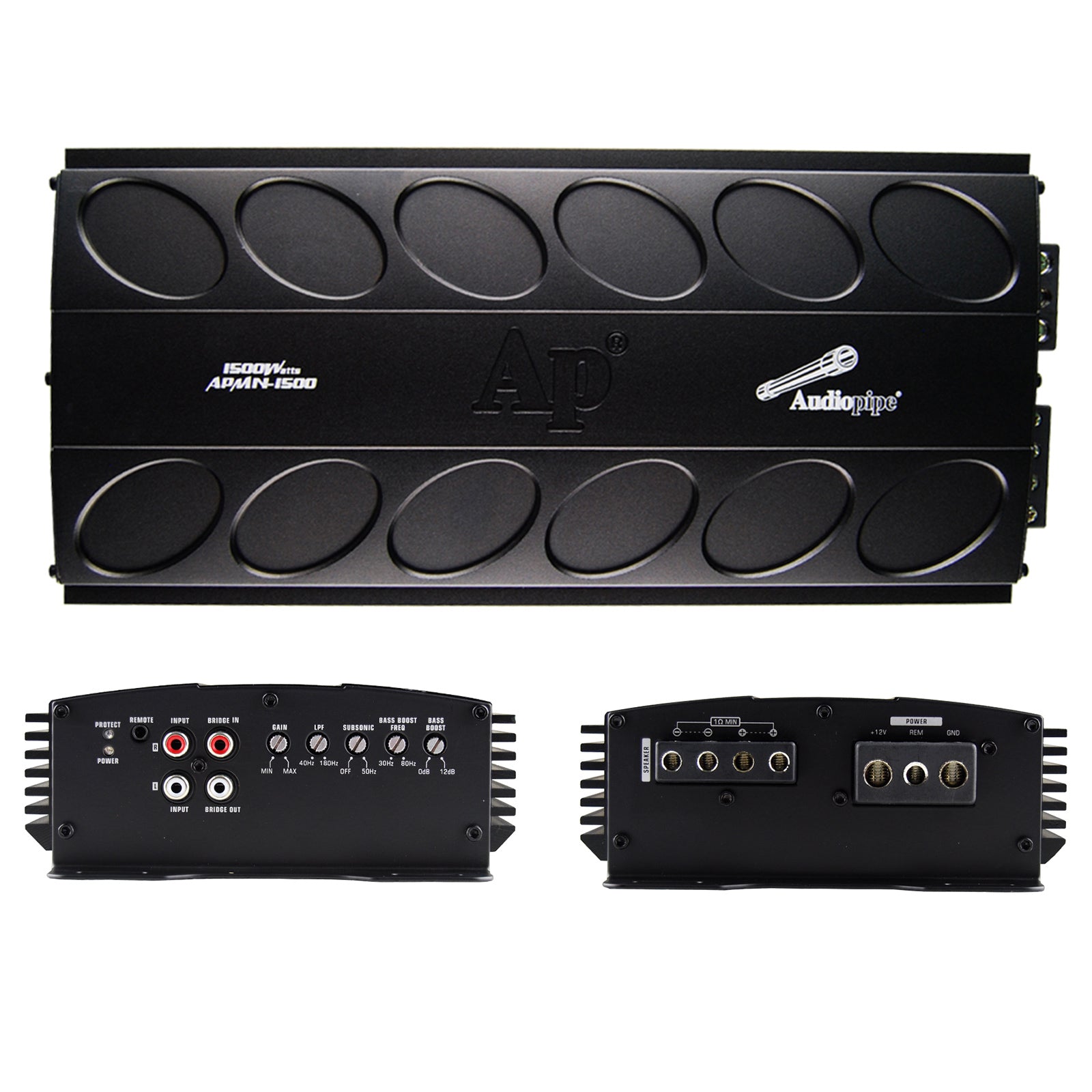 APMN 1500W Mini Class D Mosfet Amplifier - High Power Car Audio Amp for Subwoofers & Speakers | Perfect for Car Stereo Upgrades & Home Theater Systems