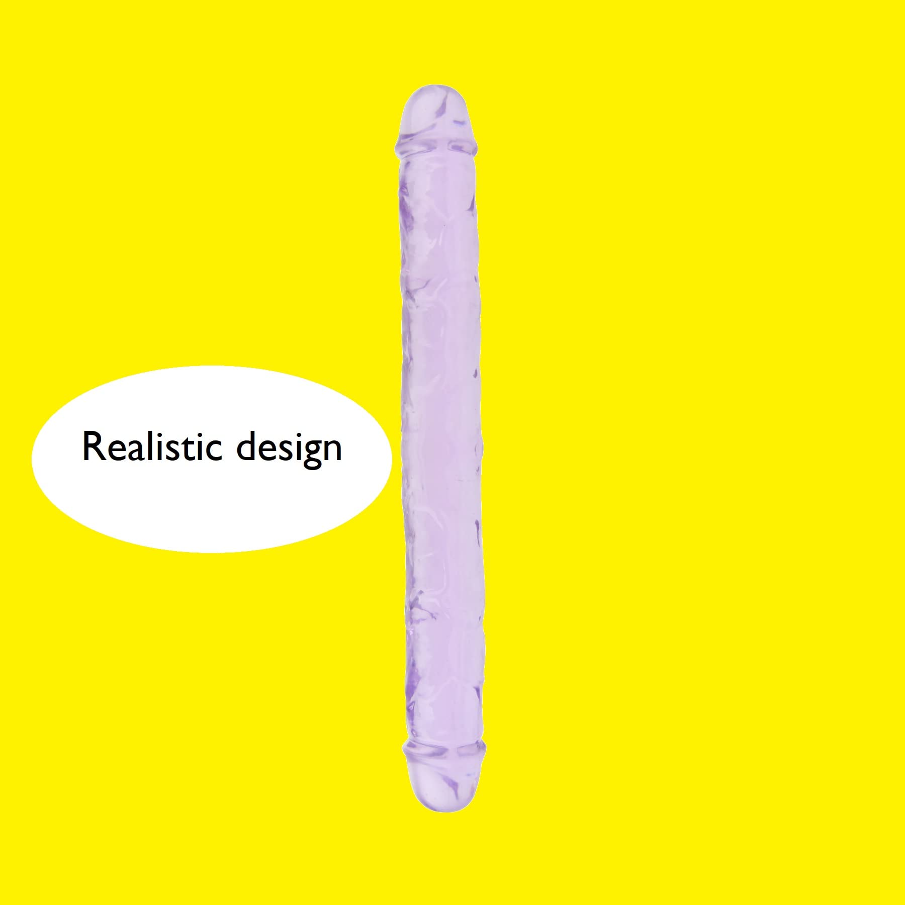 12 Inch Double Ended Dildo for Couples - Flexible Silicone Strap-on for Mutual Pleasure - Perfect for Bonding, Role Play & Spicing Up Your Sex Life