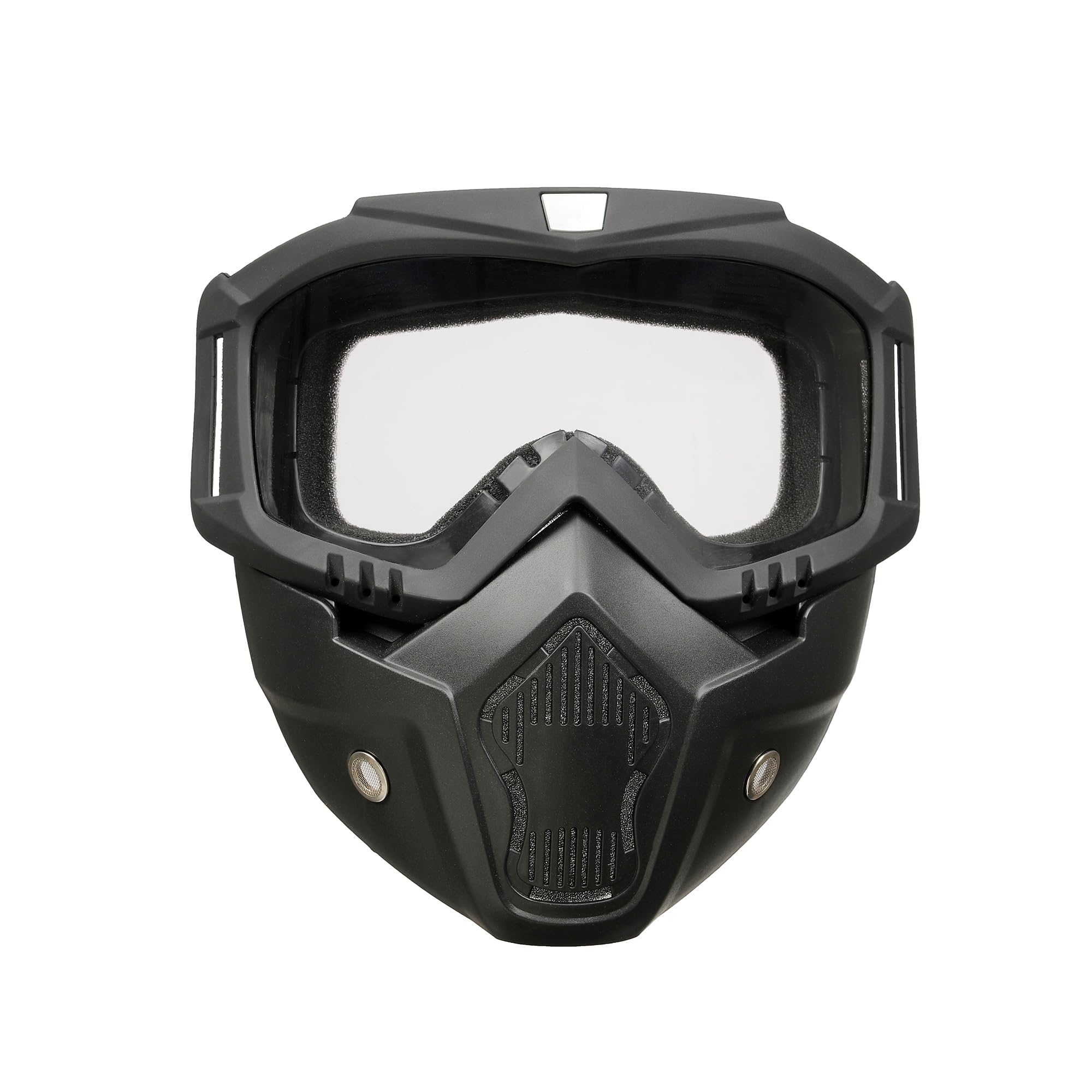Tactical Airsoft Full Face Mask - Adjustable Paintball & Motorcycle Helmet Goggles with Removable Face Shield for Men & Women - Perfect for Airsoft Battles, Paintball Games & Motorcycle Riding