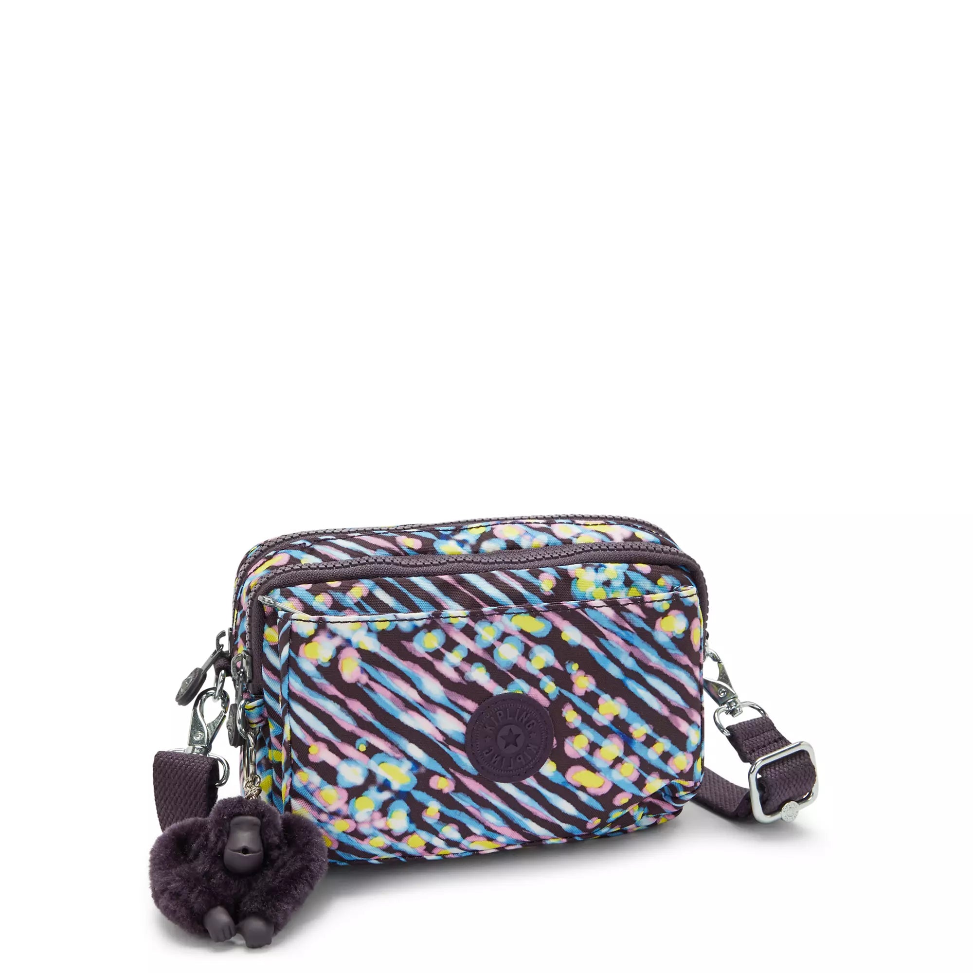 Kipling Abanu Multi Printed Convertible Crossbody Bag - Stylish Women's Shoulder Purse for Travel, Work & Daily Use | Undersea Lights Design