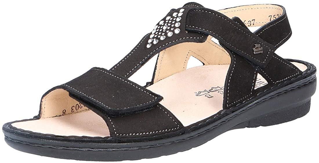 Finn Comfort Women's Calvia Nubuck Sandals - Comfortable Leather Walking Sandals for Women | Perfect for Travel, Beach & Everyday Wear
