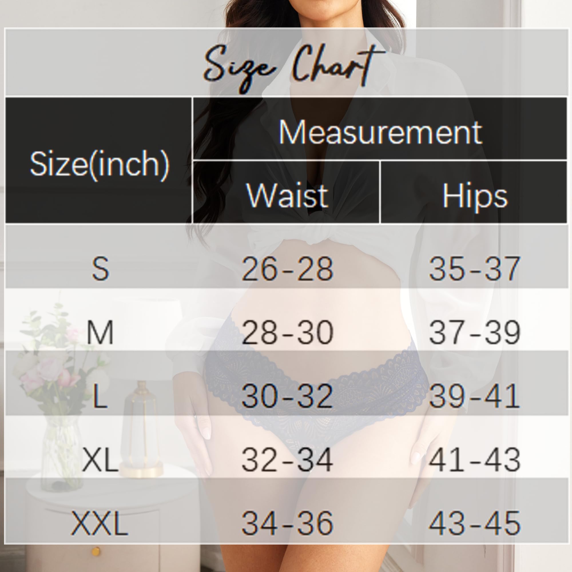 Avidlove Women's Lace Underwear Set - Sexy Hipster Panties & Low Waist Thong - 1 or 3 Pack (S-XXL) - Perfect for Date Night, Everyday Wear & Special Occasions