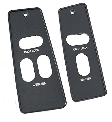1987-1993 Ford Mustang Coupe & Hatchback Door Switch Plates - Left & Right Hand Pair - Perfect for Restoration & Custom Car Upgrades
