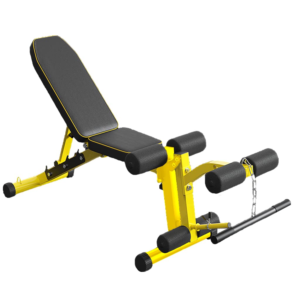 EASY BIG Adjustable Weight Bench with Leg Extension - Multi-Position Strength Training Bench for Dumbbell Exercises, Ab Workouts & Home Gym - Perfect for Full-Body Workouts & Small Spaces