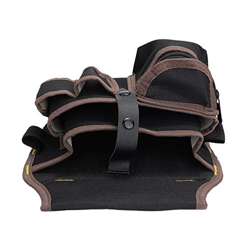 Durable Canvas Electrician Tool Belt with Multiple Pockets - Portable Waist Bag for Maintenance & Repair Work | Heavy-Duty Storage Pouch for Electricians, Carpenters & DIY Projects