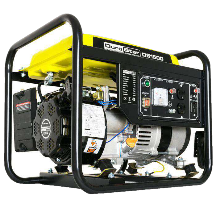DuroStar DS1500 1500W Portable Gas Generator - Reliable Power for Camping, Emergencies & Home Backup (1200W/1500W)