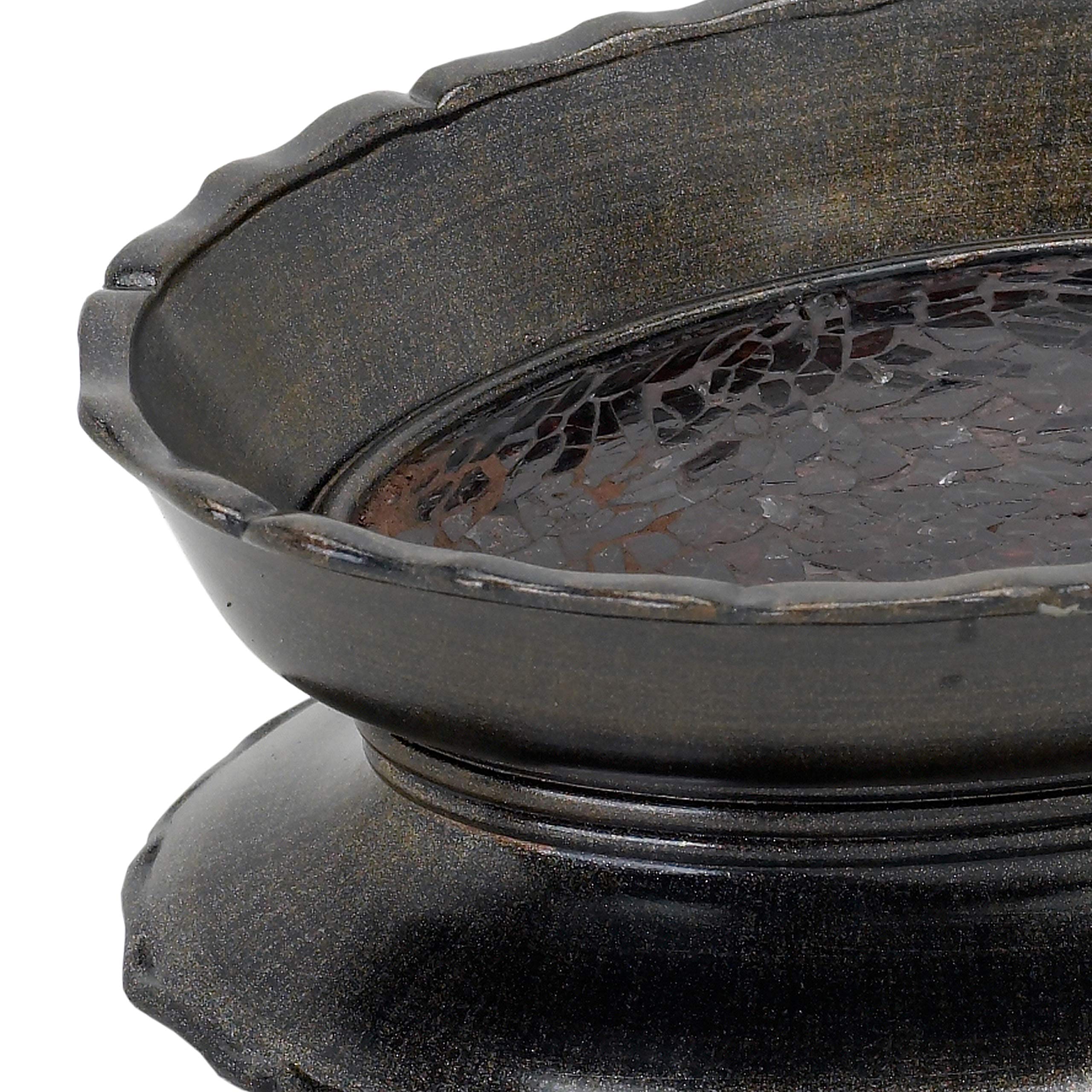 Zenna Home India Ink Prescott Soap Dish in Bronze - Elegant Bathroom Organizer for Sink Countertop or Shower Shelf