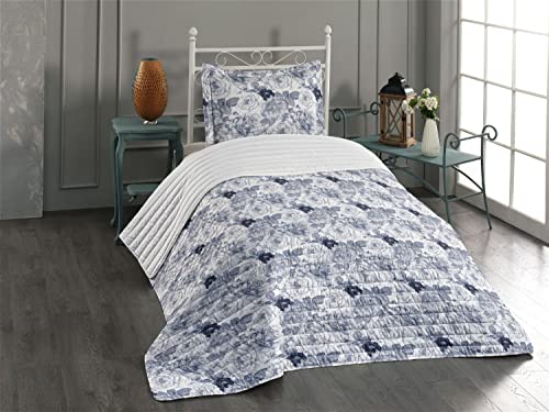 Blue Grey and White