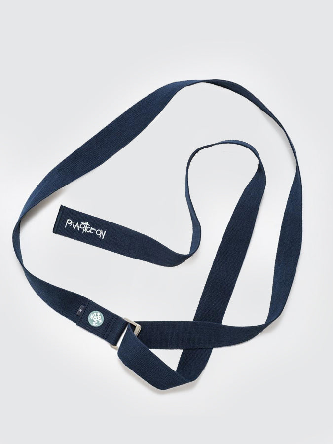 Manduka Align Cotton 8ft Yoga Strap for Stretching, Flexibility & Yoga Poses - Perfect for Home Workouts, Pilates & Meditation Accessories