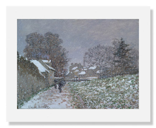 Claude Monet Snow at Argenteuil Painting - Impressionist Art Wall Decor for Living Room, Office & Gallery