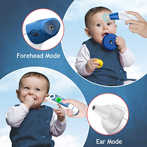 Non-Contact Digital Infrared Thermometer for Adults & Kids - Fast Accurate Fever Detection with Memory Recall & Fever Alarm - Perfect for Home, Hospital, and Travel Use