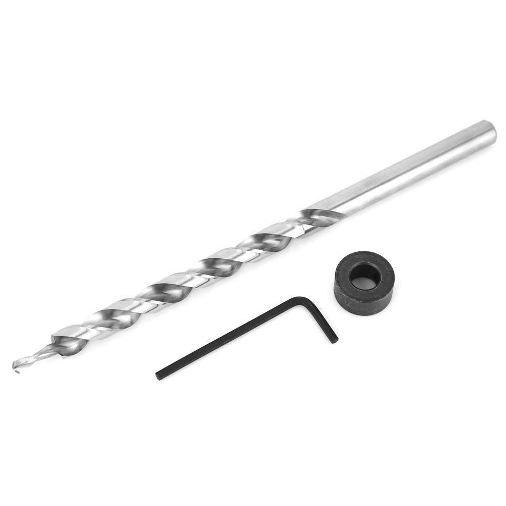 9mm Round Shank Twist Step Drill Bit Set with Wrench - Professional Pocket Hole Drill Jig Guide Kit for Wood, Metal & Plastic - Perfect for DIY Projects, Home Improvement & Woodworking Tasks