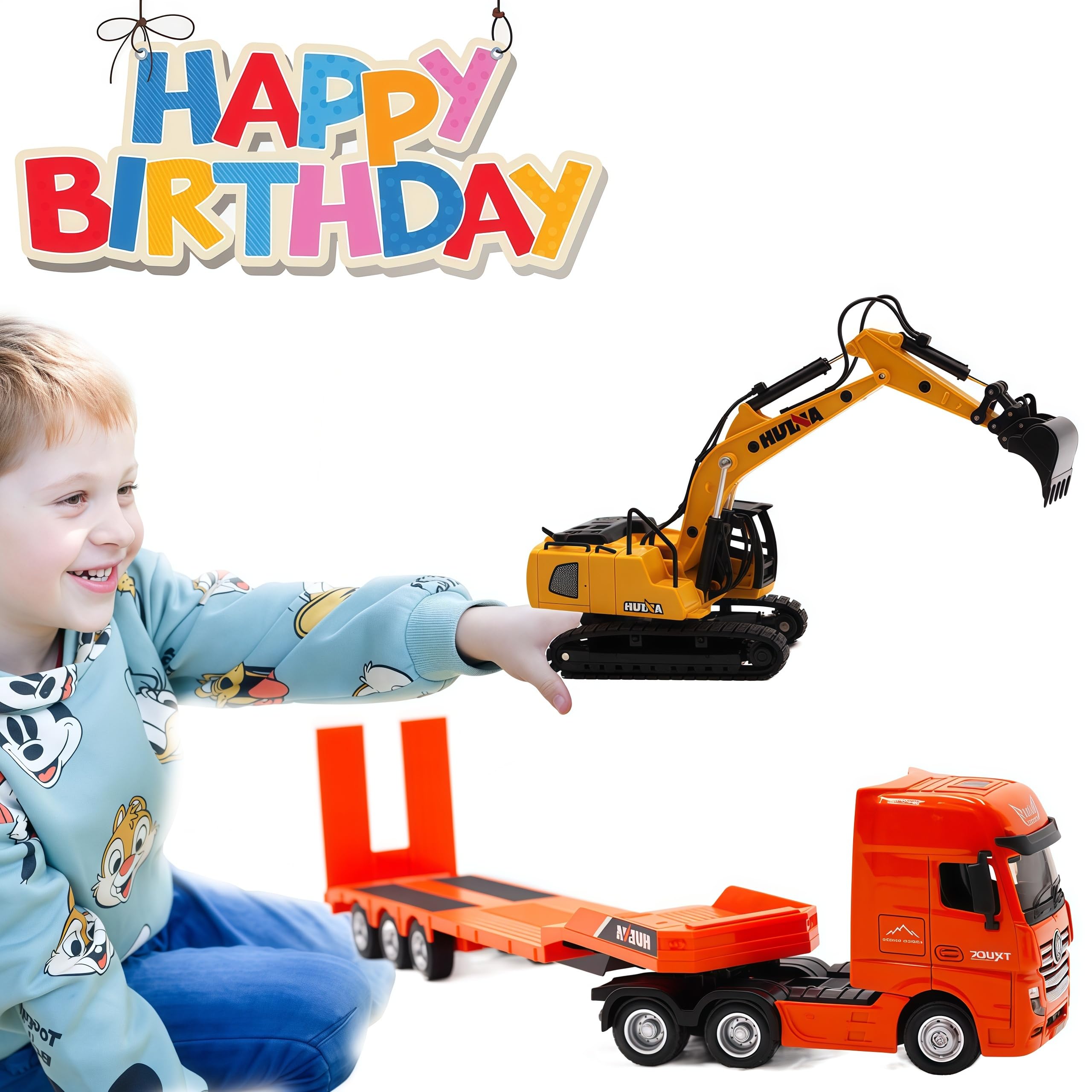 Gemini & Genius 1:50 Scale Heavy Duty Alloy Construction Vehicle Toy Set - 13