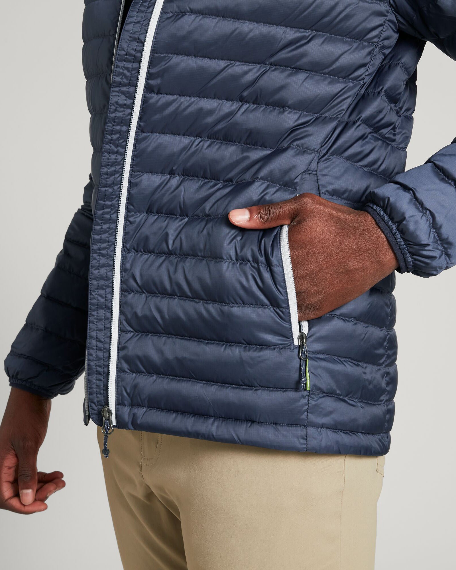 Men's Heli 600 Fill Lightweight Down Jacket - Waterproof Winter Coat for Hiking & Outdoor Activities - Midnight Navy