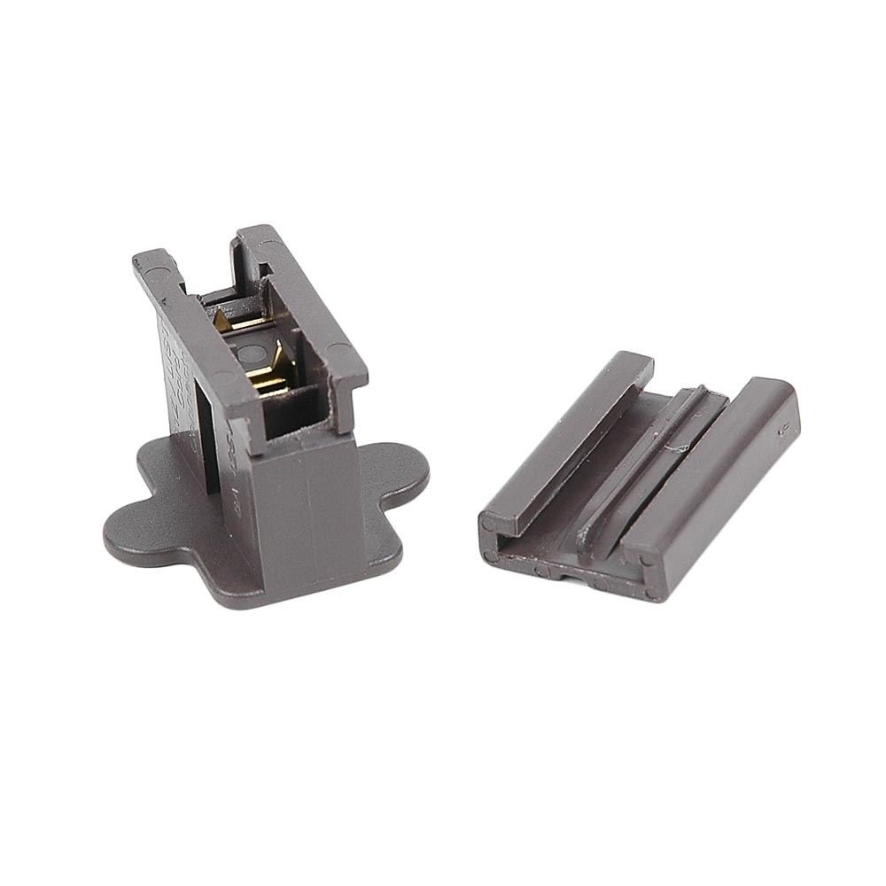25 Pack SPT1 Female Vampire Plugs Brown - Easy to Use 8 Amp Rated Electrical Connectors for Christmas Lights | Indoor & Outdoor Holiday Decorations, DIY Lighting Projects & Seasonal Displays