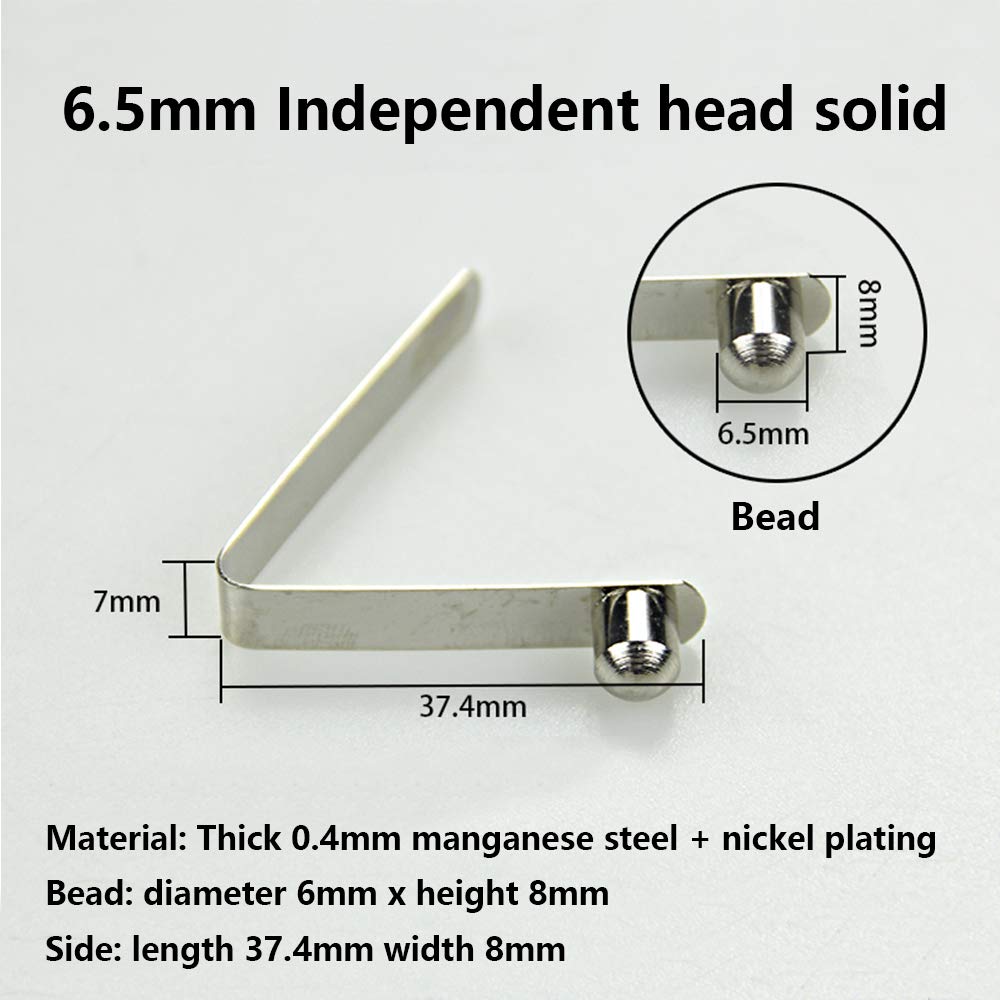 Heavy-Duty Pinball Clip Lock Scooter Bracket Spring Repair Kit - Compatible with 2/3/4-Wheel Kick Scooters, Micro & Mini Lightweight Scooters (6.5x8mm Solid Steel) - Essential Scooter Maintenance Tool for Kids & Adults