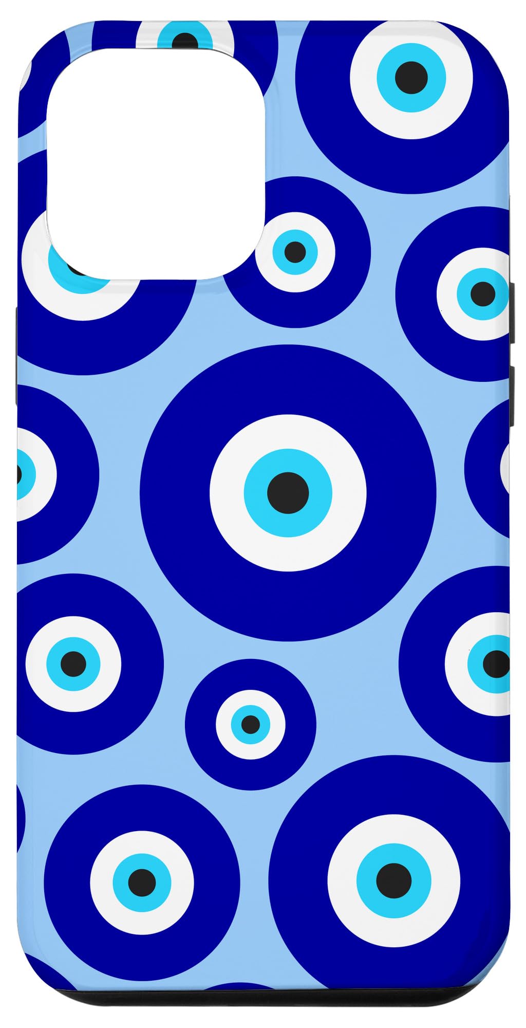 iPhone 12 Pro Max Case - Evil Eye Blue Protective Cover for Women & Men | Slim Fit Shockproof Phone Case for Daily Use, Travel & Work
