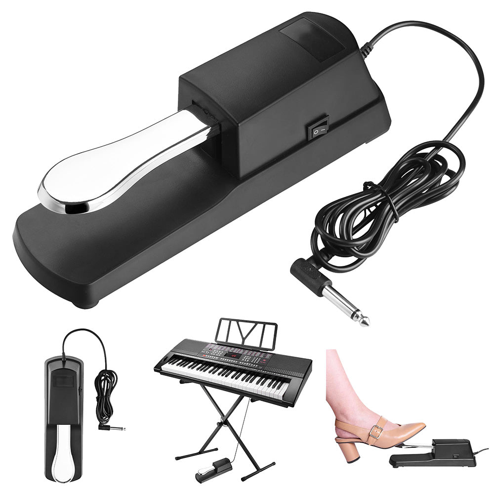 Premium Universal Sustain Pedal for Electric Pianos & Keyboards - Compatible with Most Digital Pianos, MIDI Keyboards - Perfect for Home Studios, Live Performances & Practice Sessions