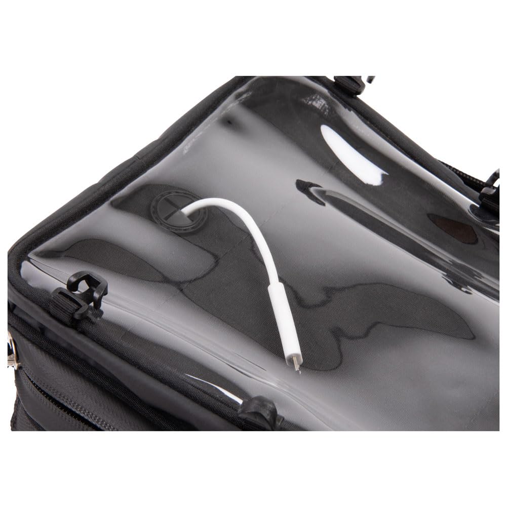 TUSK Olympus Small Black/Grey Motorcycle Tank Bag for Yamaha TENERE 700 (2021-2024) - Durable Waterproof Storage for Adventure Riding & Commuting