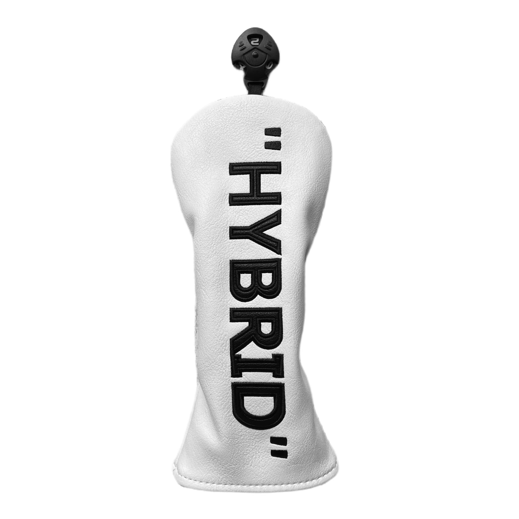 Premium PU Leather Golf Club Headcover Set - Driver, 3 Wood, Hybrid Head Covers (White & Black) | Durable Protection for Golf Clubs | Perfect for Golfers, Tournaments & Practice Rounds