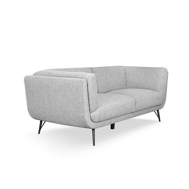 HARPER 3-Seater Sofa - Modern Grey Fabric Couch for Living Room, Lounge & Apartment | Comfortable Sectional Sofa for Home Decor