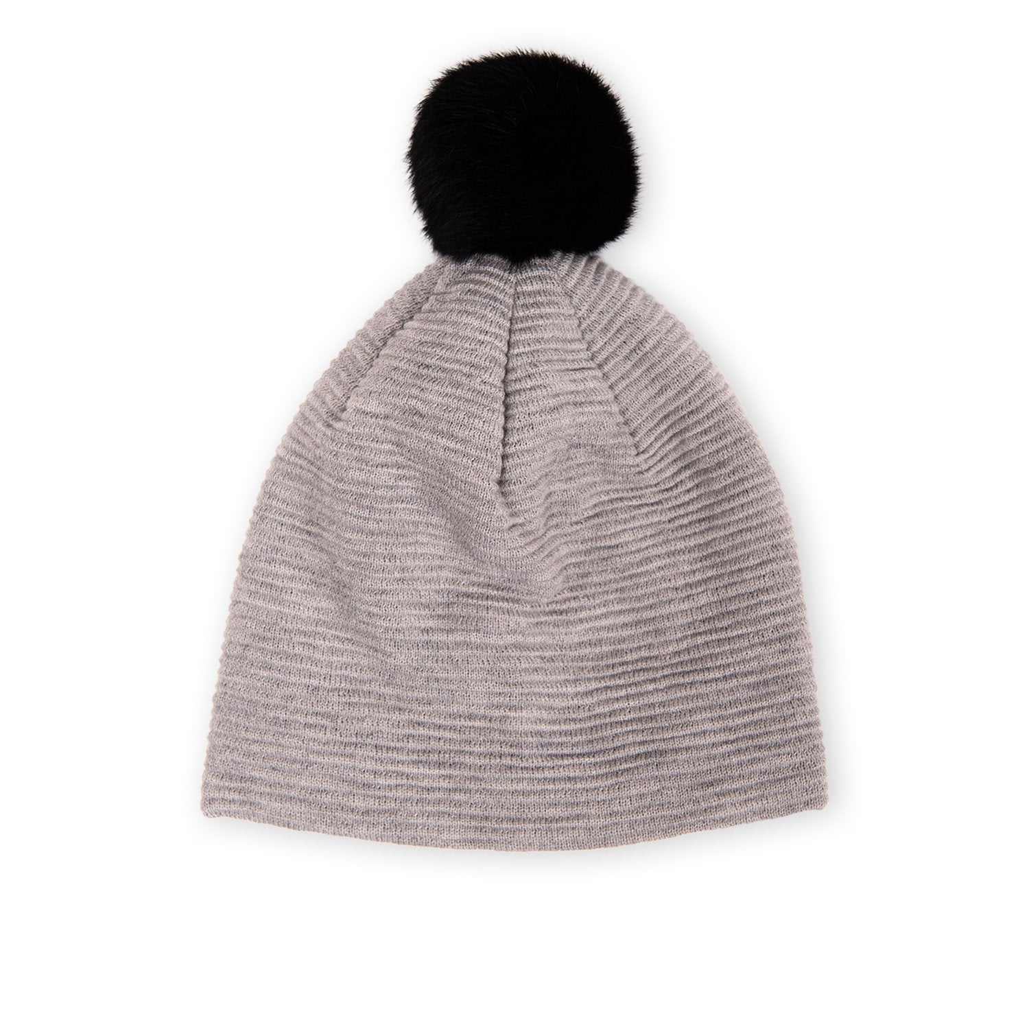 Loren Beanie Winter Hat for Men & Women - Soft Knit Grey & Black Skull Cap - Perfect for Cold Weather, Outdoor Activities & Casual Wear