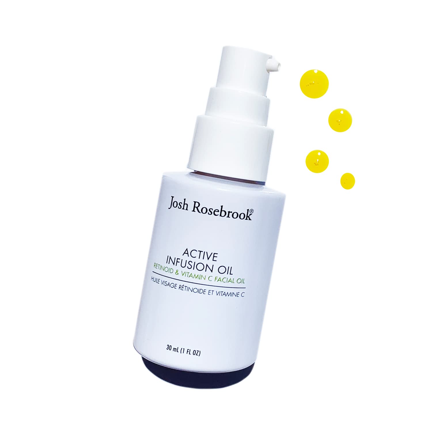 Josh Rosebrook Active Infusion Oil - Retinoid & Vitamin C Facial Serum for Skin Rejuvenation | Improves Texture, Reduces Fine Lines & Boosts Radiance | 30mL (1 Oz) | Perfect for Nighttime Skincare Routine & Anti-Aging Regimen