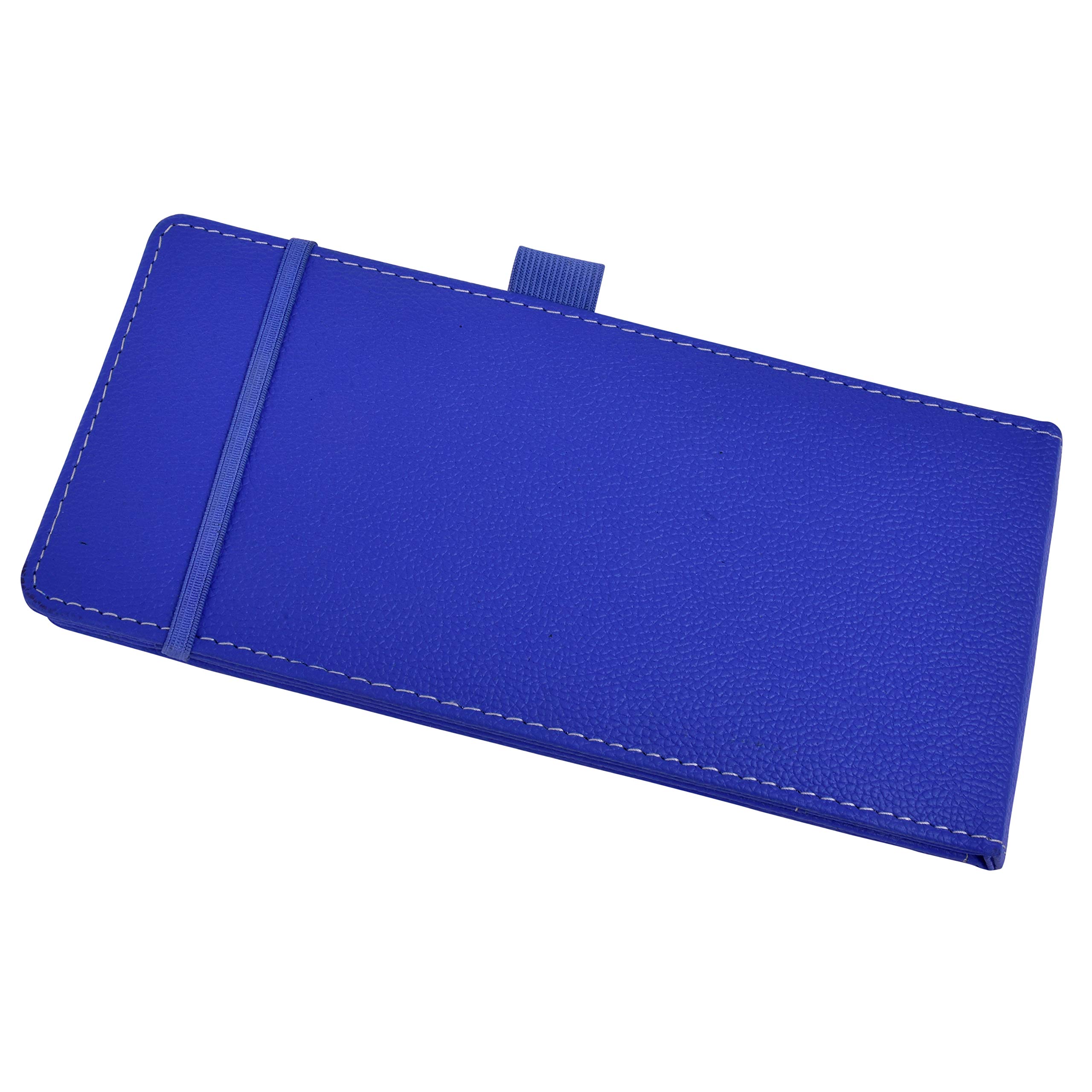 Premium Leatherette Checkbook Holder & Card Organizer - Navy Blue Wallet for Checks, Credit Cards, and IDs | Perfect for Office, Travel, and Everyday Use