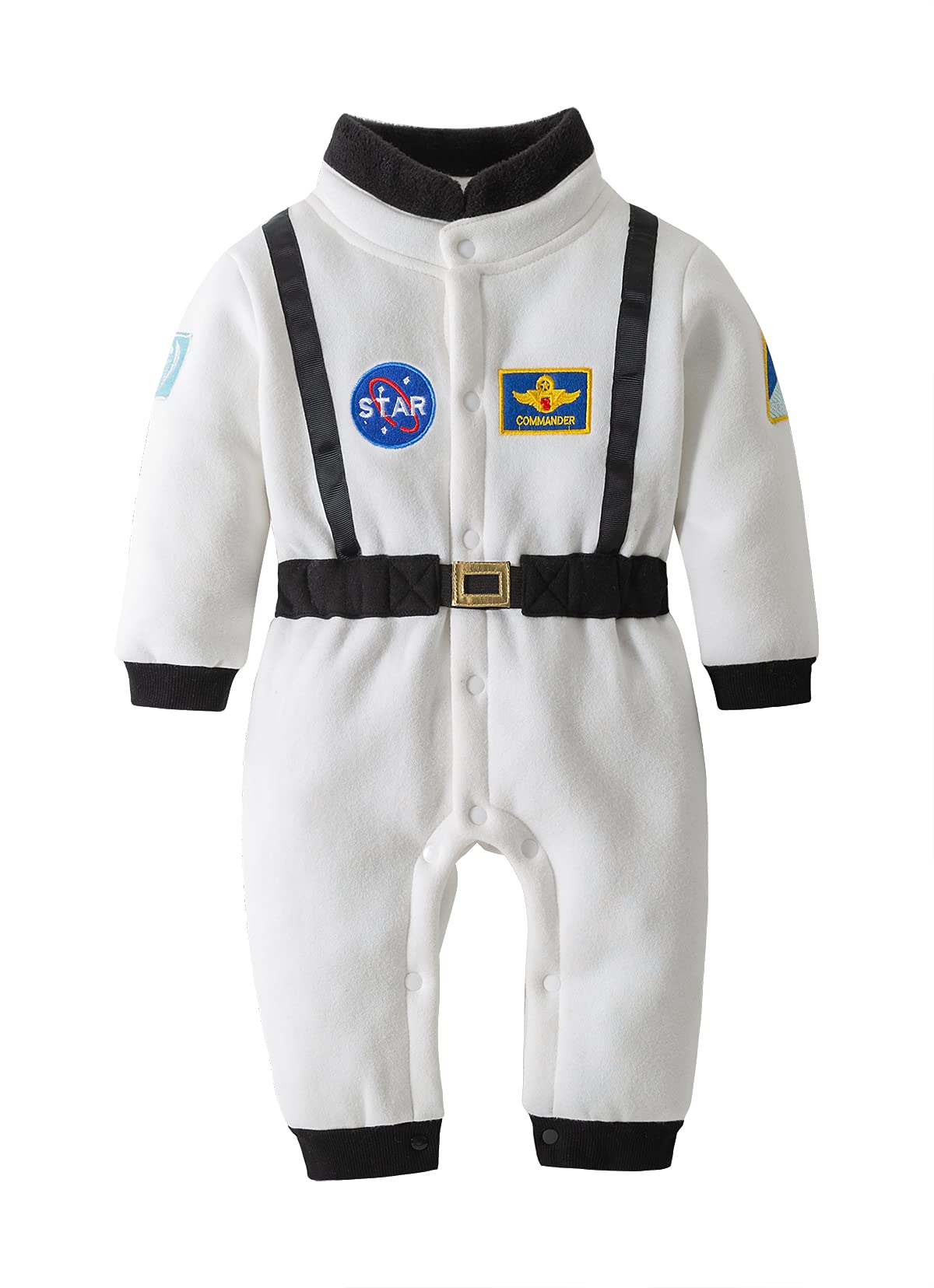 LXKIKMM Astronaut Costume for Baby Boys - Space Suit Cosplay Outfit, Halloween Party Romper Jumpsuit | Perfect for Dress-Up, Birthday Parties & Space-Themed Events