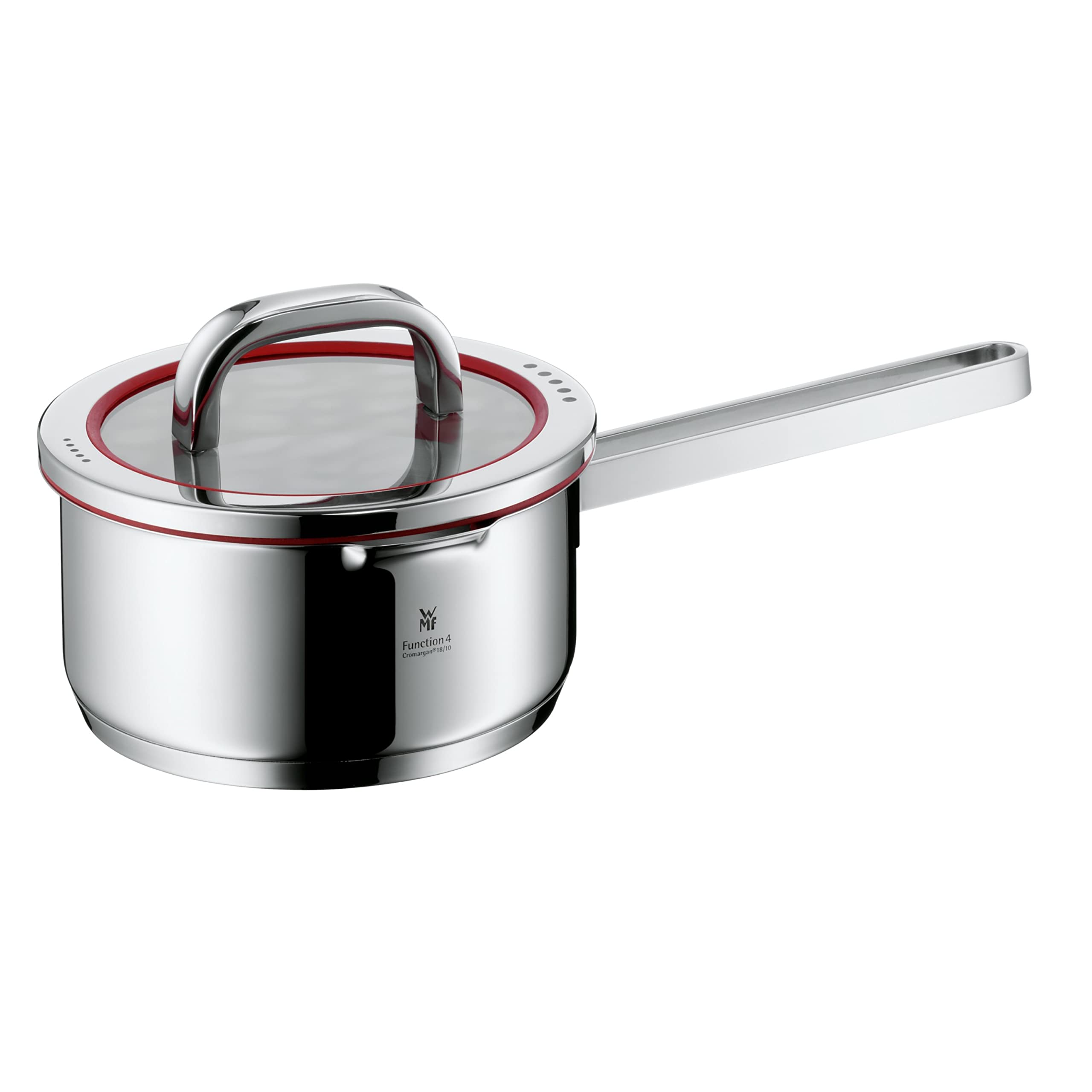 WMF 16cm Stainless Steel Sauce Pan with Lid - 1.4L Capacity, Brushed Finish, Induction Compatible, Dishwasher Safe - Perfect for Cooking Sauces, Soups & Small Meals on Gas, Electric & Induction Stovetops