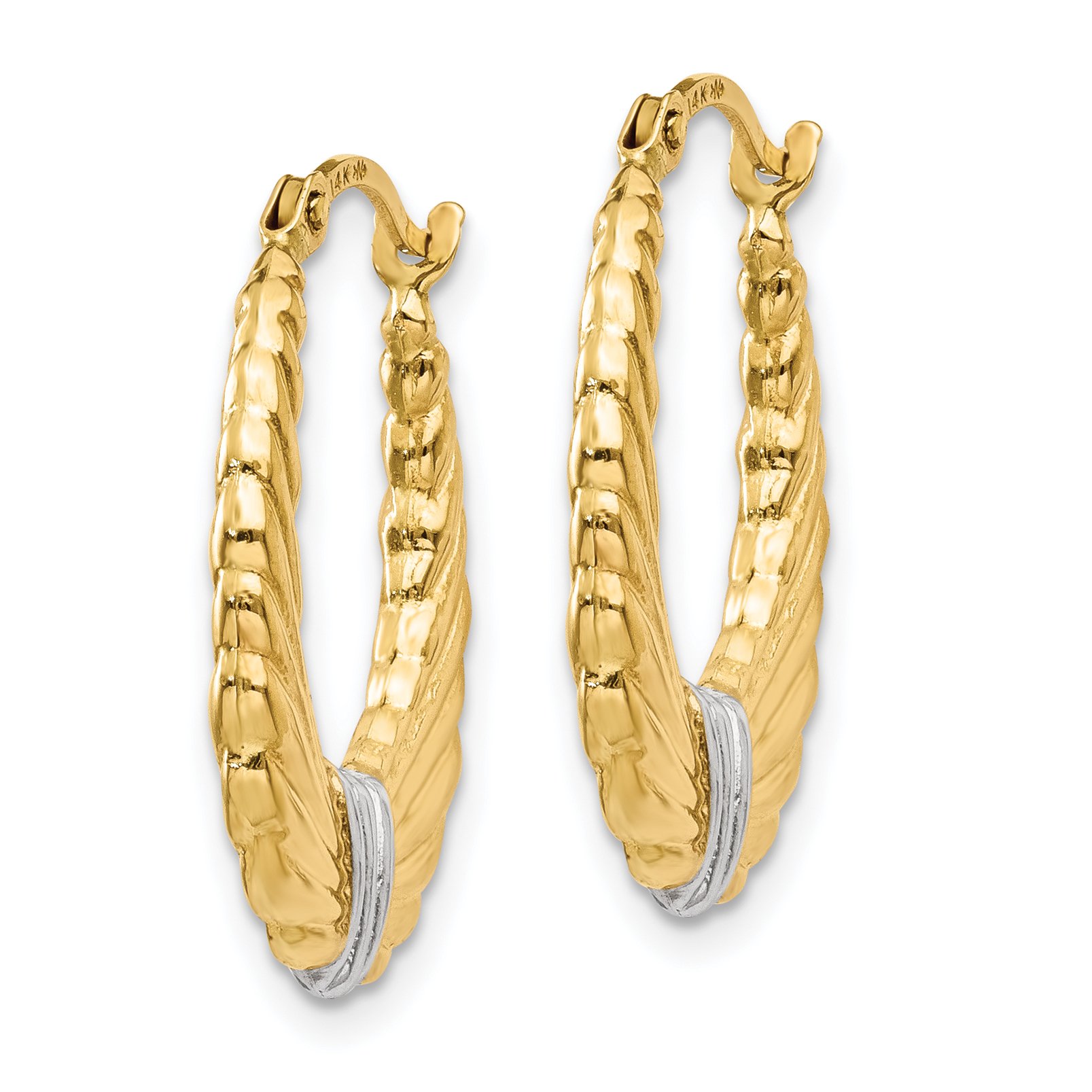 14K Solid Yellow Gold Oval Small Hoop Earrings for Women - Dainty Everyday Jewelry, Perfect for Work, Date Night & Gifts
