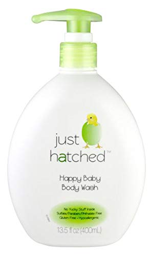 Just Hatched Happy Baby Body Wash - Gentle & Hypoallergenic for Newborns (Pack of 2) | Perfect for Daily Bath Time & Sensitive Skin Care