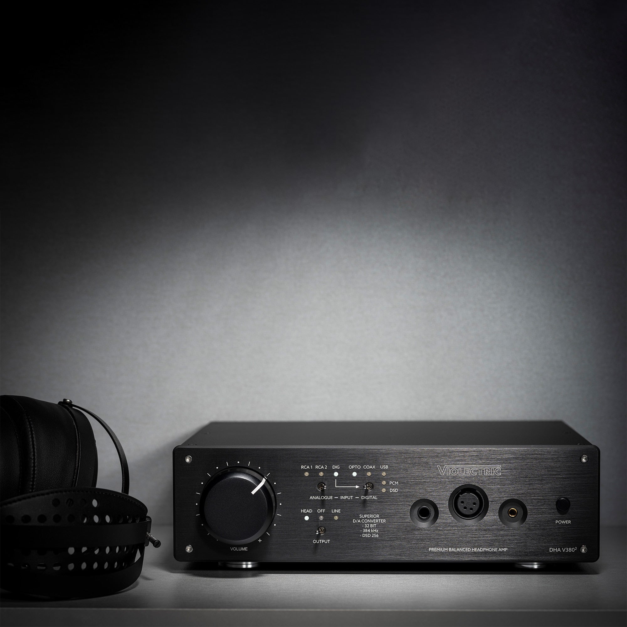 Violectric DHA V380² Balanced Headphone Amplifier & DAC - High-End Audio Equipment for Audiophiles | Perfect for Home Studio, Music Production & Critical Listening