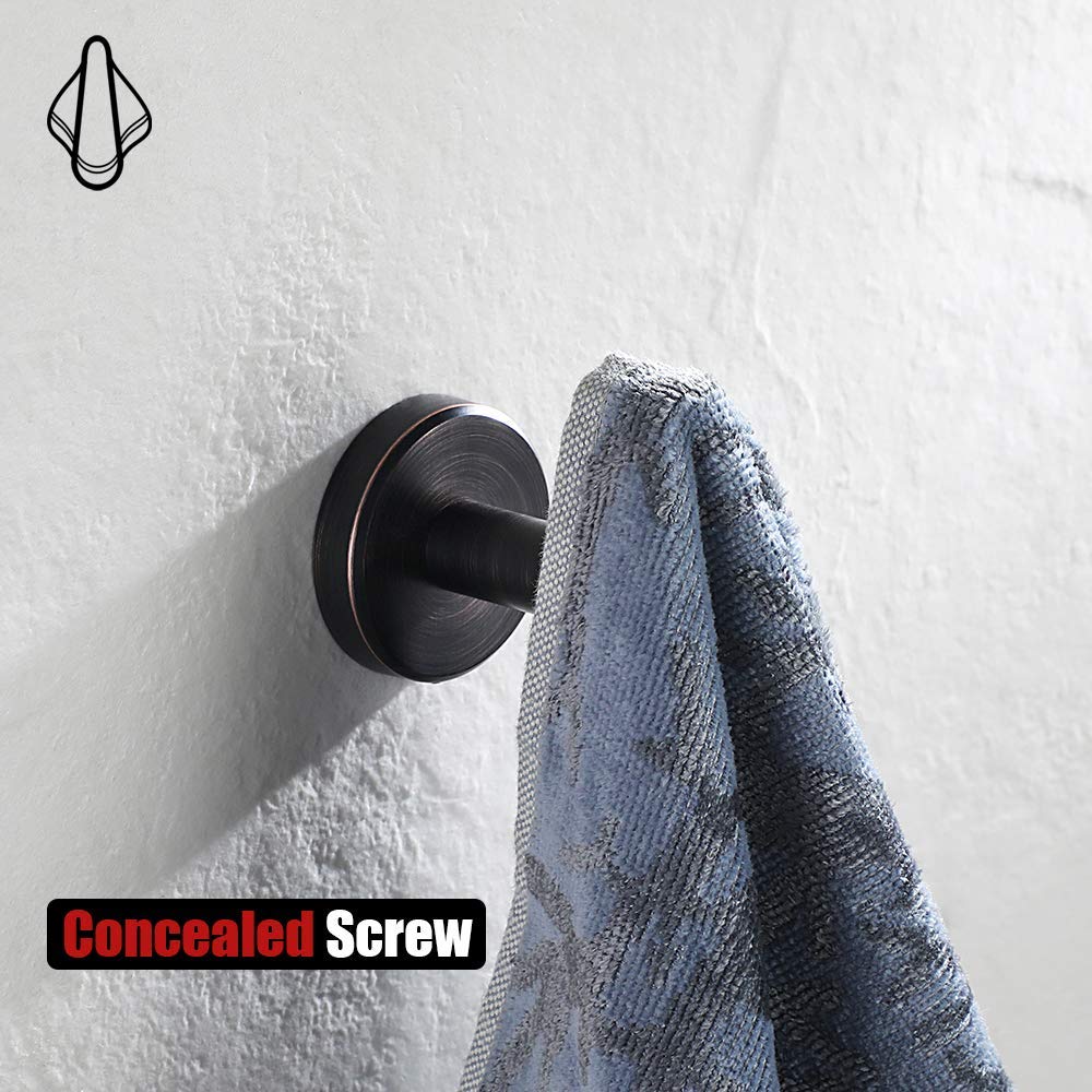 Oil Rubbed Bronze Towel Ring Holder - 7