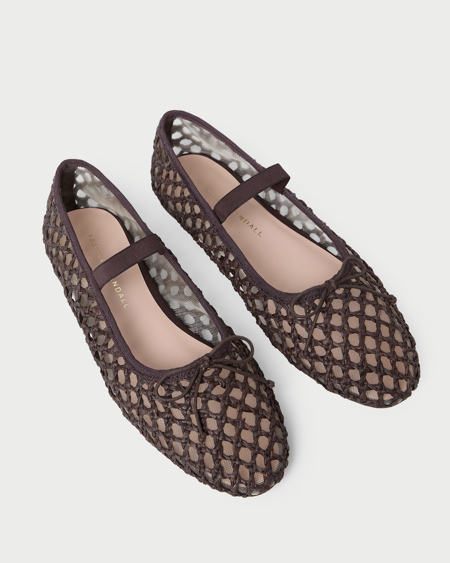 Leonie Chocolate Brown Crochet Ballet Flats for Women - Comfortable Handmade Knit Slip-On Shoes for Casual Wear, Beach, and Summer Outfits