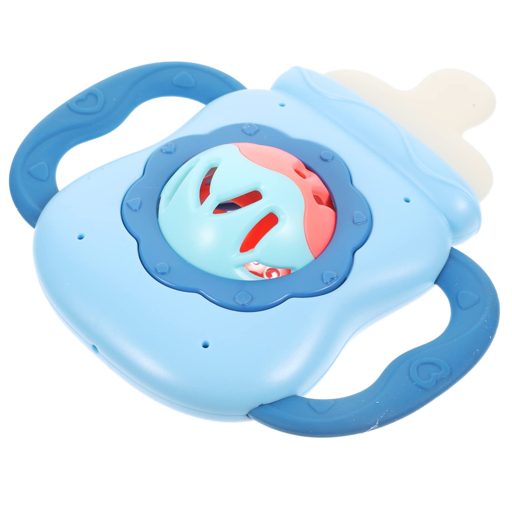 VICASKY Simulated Baby Bottle Rattle Toy - Blue ABS Sensory Toy for Infants & Toddlers - Perfect for Early Learning, Teething Relief & Playtime Fun