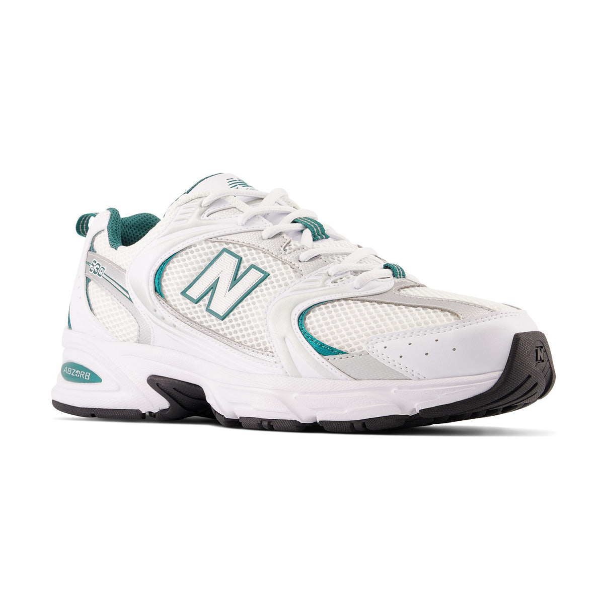 530 White Silver Green Running Shoes - Lightweight Breathable Athletic Sneakers for Men & Women - Perfect for Jogging, Gym Workouts & Casual Wear