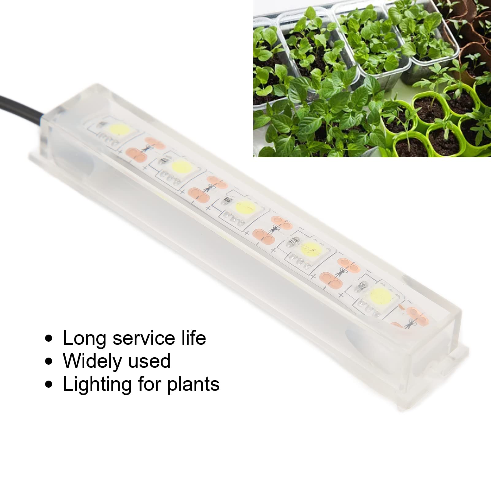 Zerodis Aquarium LED Light - Submersible Underwater Fish Tank Light for Plants, White LED Aquarium Lighting for Indoor Tanks | Perfect for Freshwater Plant Growth & Decorative Aquascaping