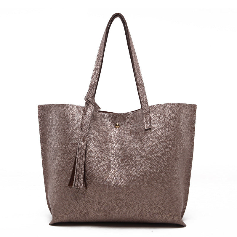 Vegan Leather Shoulder Bag for Women - Large Capacity Tote Handbag - Stylish & Durable Crossbody Purse for Work, Travel & Everyday Use