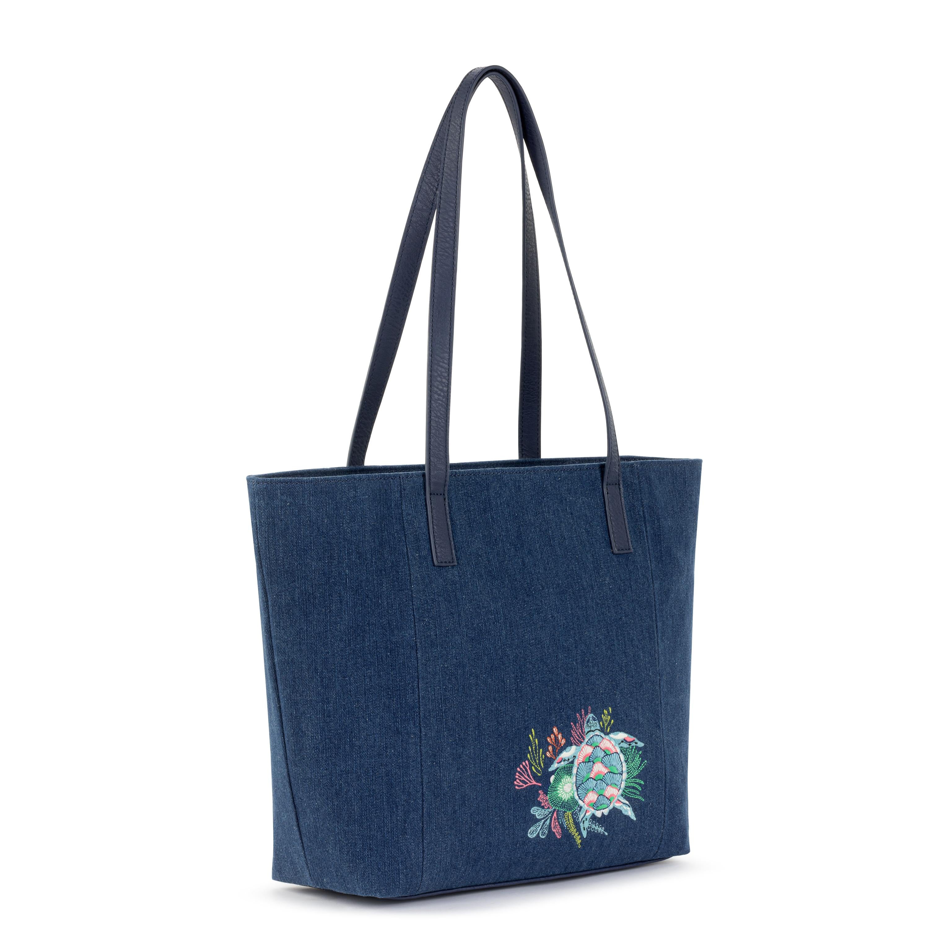 Stylish Metro Tote Bag for Women - Large Durable Canvas Shopping Tote with Long Handles - Perfect for Grocery Shopping, Beach Trips, Work & Travel