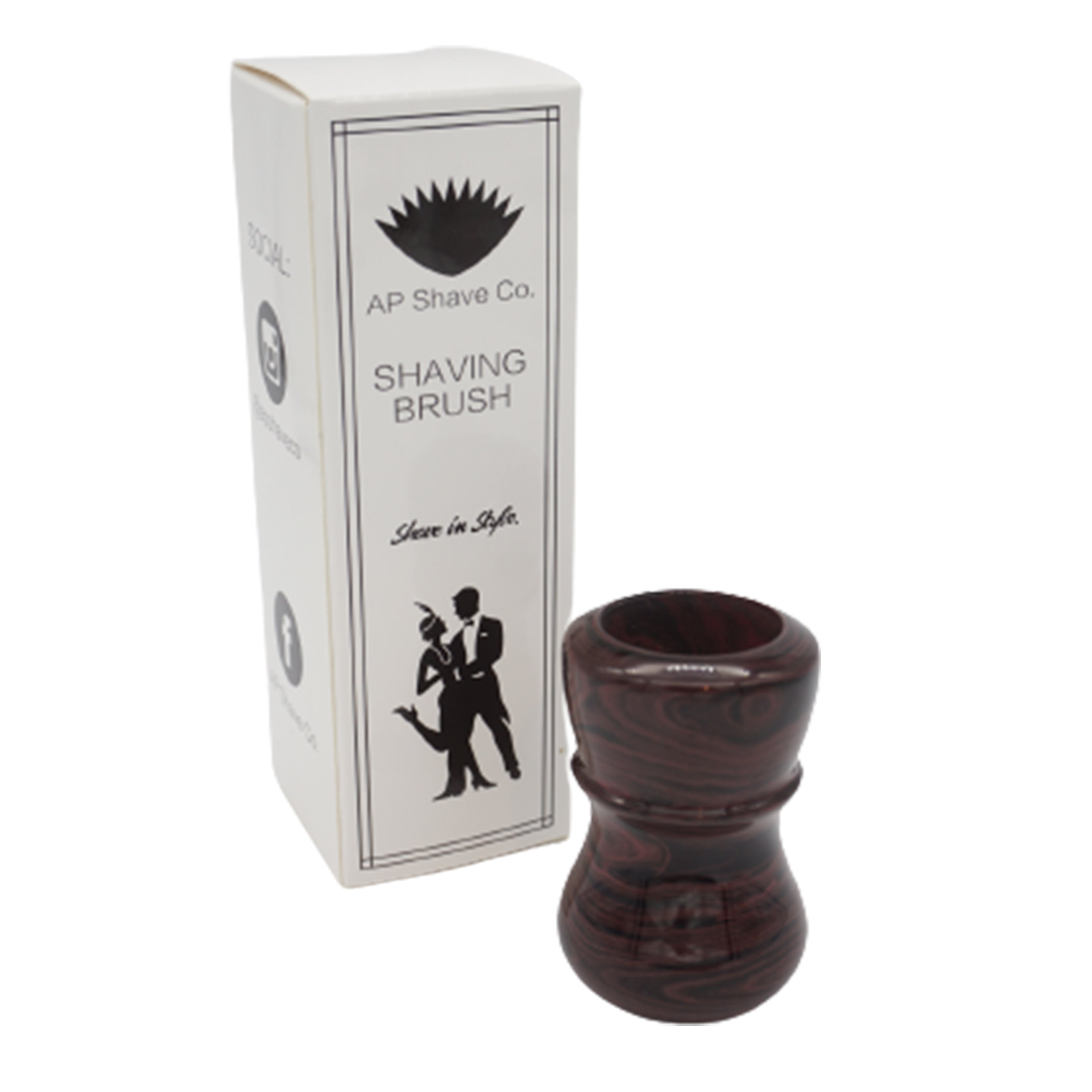 Premium Handcrafted Raspberry Ebonite Shaving Brush Handle - Fits 24mm & 26mm Knots - Perfect for Wet Shaving & Luxury Grooming Gifts